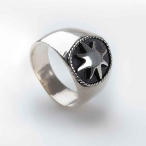 Anillo sello estrella vientos